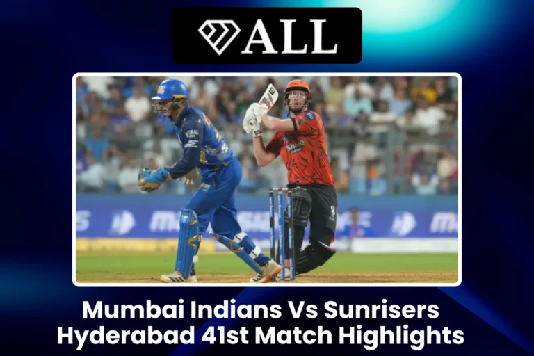 Mumbai Indians Vs Sunrisers Hyderabad 41st