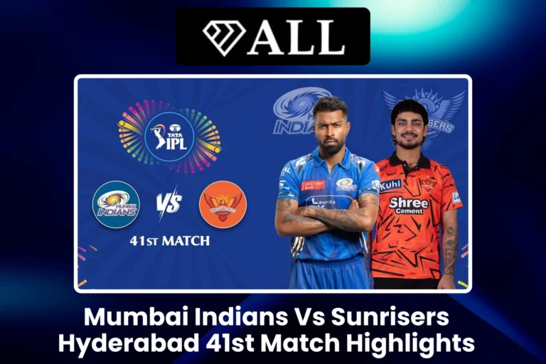 Mumbai Indians Vs Sunrisers Hyderabad 41st Match