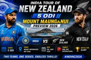 India Tour of New Zealand 5 ODI Preview 2026 | IND vs NZ