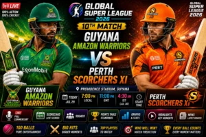Guyana Amazon Warriors vs Perth Scorchers XI Prediction